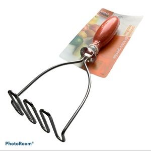 GOURMET Potato Masher Stainless Steel By Pro Fresh Retro Manual Vintage Orange
